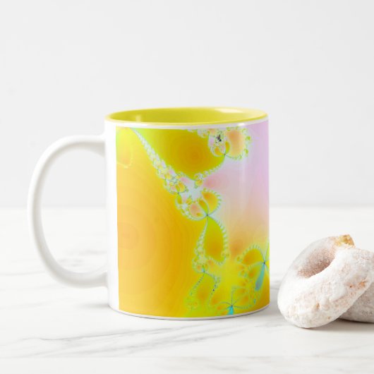Flutter durch zweifarbige tasse (Mit Donut)