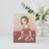 Flutter - Fairy PostCard Postkarte (Stehend Vorderseite)