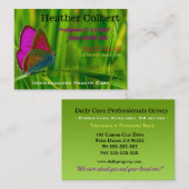 Flutter Friendly Special Caregiver Visitenkarte (Vorne/Hinten)