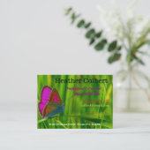 Flutter Friendly Special Caregiver Visitenkarte (Stehend Vorderseite)