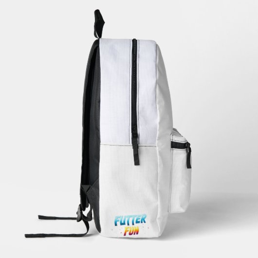 Flutter Fun." Bedruckter Rucksack (Links)