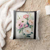 Flutter & Grace: Elegante Butterfly-T - Shirt-Desi Kissen (Decke)