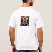 "Flutter in Style" oder "Flügel der Eleganz" T-Shirt (Rückseite)