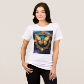 "Flutter in Style" Tri-Blend Shirt (Vorderseite voll)