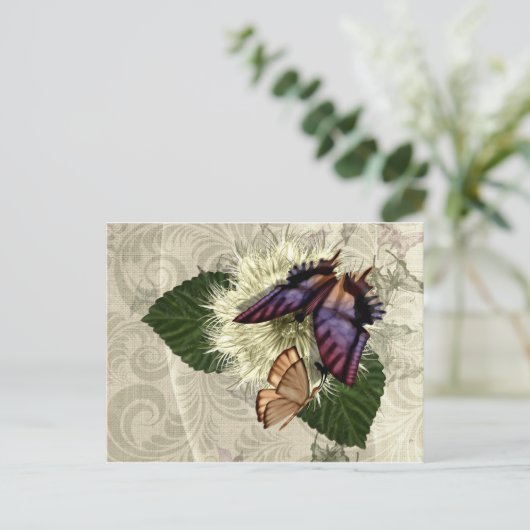 Flutter Magic Postcard Postkarte (Stehend Vorderseite)