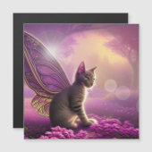 Flutter Mytt Kitty-Magnet Magnetkarte (Vorne/Hinten)