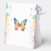 Flutter On Over Rainbow Butterfly 1st Birthday Geschenkschachtel (Rückseite)