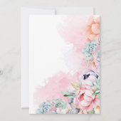 Flutter & twirl Garden Fairy Floral Pixie Geburtst Einladung (Rückseite)