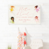 Flutter und Twirl Enchanted Fairy Baby Shower Banner (Insitu)