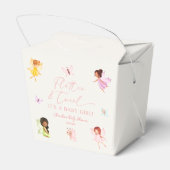 Flutter und Twirl Enchanted Fairy Baby Shower Geschenkschachtel (Rückseite)