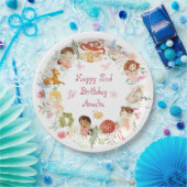 Flutter und Twirl Fairy Garden Geburtstag Pappteller (Party)