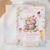 Flutter und Twirl Fairy zum Geburtstag Einladung