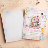 Flutter und Twirl Fairy zum Geburtstag Einladung