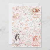 Flutter und Twirl Little Fairy Geburtstag Einladung (Rückseite)