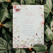 Flutter und Twirl Whimsical Magical Girls Geburtst Einladung