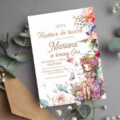 Flutter und wirbelnde Gartenmühle Blumenzähne 1. Einladung