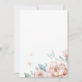 Flutter und wirbelnde Gartenmühle Blumenzähne 1. Einladung (Rückseite)