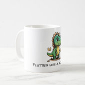 Flutter wie ein Schmetterling Kaffeetasse (Vorderseite Links)