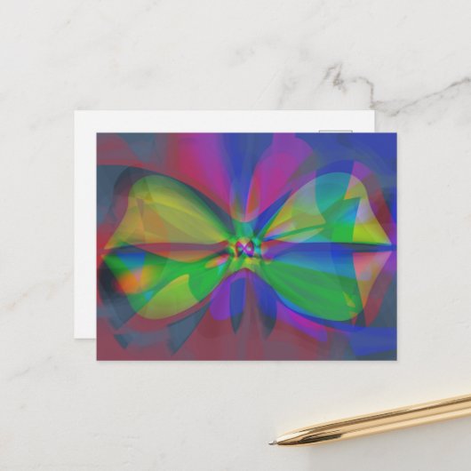 Flutterbeere Postkarte (Vorderseite/Rückseite Beispiel)