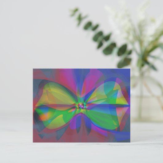 Flutterbeere Postkarte (Stehend Vorderseite)