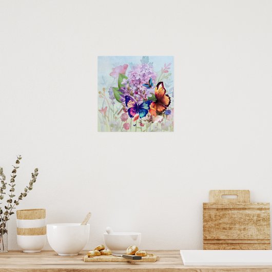 Flutterblüten Poster (Küche)