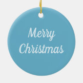 FLUTTERBUN WINTER WONDERLAND, FUNNY BUNNY RABBBIT KERAMIK ORNAMENT (Hinten)