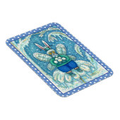 FLUTTERBUN WINTER WONDERLAND, FUNNY BUNNY RABBBIT MAGNET (Rechte Seite)