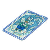 FLUTTERBUN WINTER WONDERLAND, FUNNY BUNNY RABBBIT MAGNET (Linke Seite)