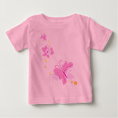 FLUTTERBY BUTTERFLIES :: Reihe von drei 1 Baby T-shirt (Vorderseite)