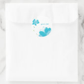 FLUTTERBY BUTTERFLIES :: Reihe von drei 2 Runder Aufkleber (Tasche)