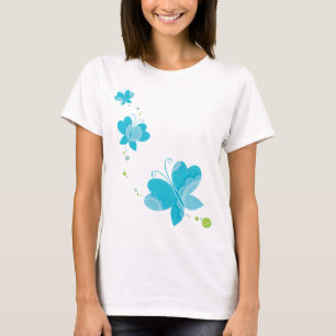FLUTTERBY BUTTERFLIES :: Reihe von drei 2 T-Shirt