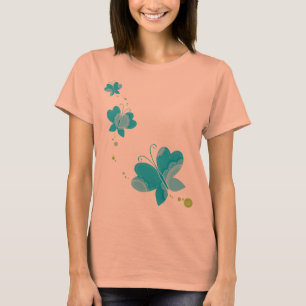 FLUTTERBY BUTTERFLIES :: Reihe von drei 2 T-Shirt