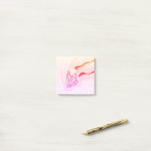 Flutterby Butterfly Post-it Notes Klebezettel (Auf Schreibtisch)