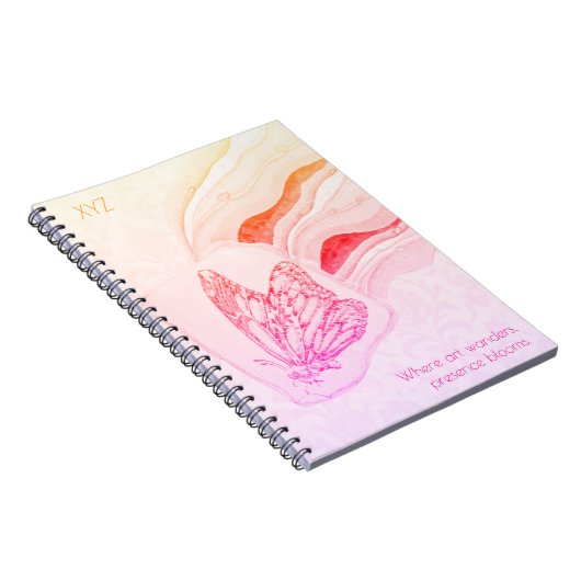 Flutterby Butterfly Spiral Notebook Notizblock (Rechte Seite)