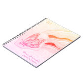 Flutterby Butterfly Spiral Notebook Notizblock (Linke Seite)