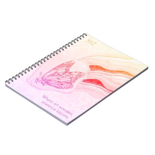 Flutterby Butterfly Spiral Notebook Notizblock (Linke Seite)