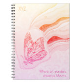 Flutterby Butterfly Spiral Notebook Notizblock (Vorderseite)