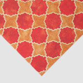 Flutterby Fall-geometrisches Rot Seidenpapier (Ausschnitt)