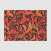 Flutterby Fall-Schmetterlinge auf Schwarzem Seidenpapier (Vorderseite)