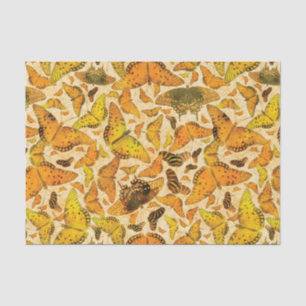 Flutterby Fall-Schmetterlinge gelb-orange Seidenpapier