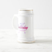 Flutterby Friends Bierglas (Vorderseite Links)