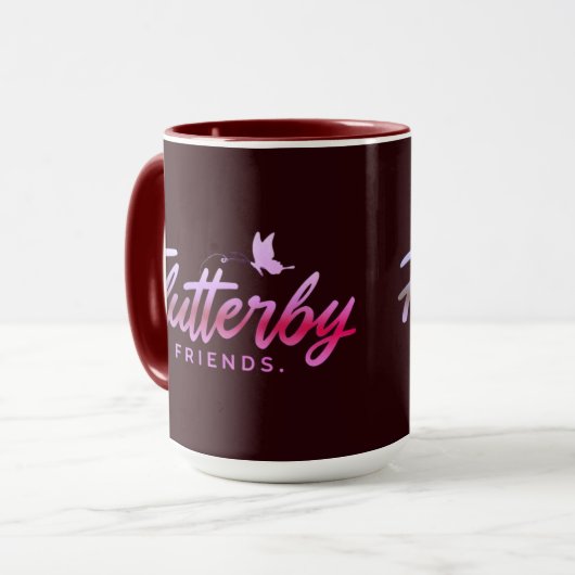 Flutterby Friends Tasse (Vorderseite Links)