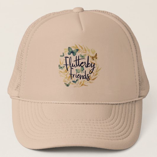 Flutterby Friends Truckerkappe (Vorderseite)