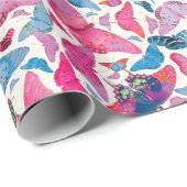 Flutterby Frühlings-Schmetterlinge Geschenkpapier (Rolleneckpunkt)