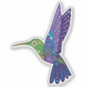 Flutterby Hummingbird Sticker (Vorderseite)
