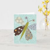 Flutterby note card karte (Gelbe Blume)