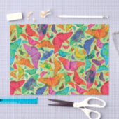 Flutterby Sommer-Schmetterlinge auf Grün Seidenpapier (Handwerk)