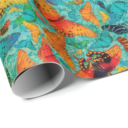 Flutterby tägliche Schmetterlinge Geschenkpapier (Rolleneckpunkt)