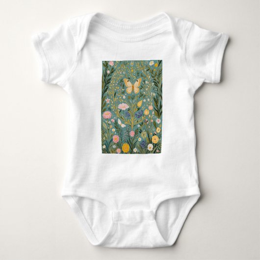 Fluttering Dreamscape Baby Strampler (Vorderseite)