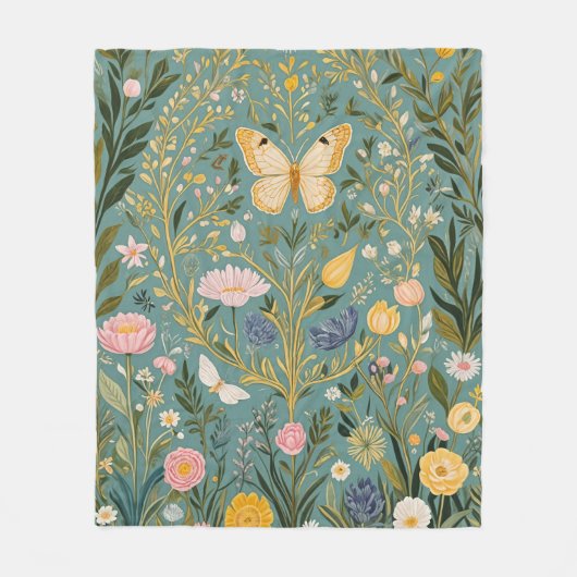 Fluttering Dreamscape Fleecedecke (Vorderseite)